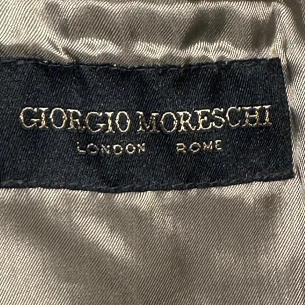 Giorgio Moreschi Vintage Men's Grey Sport Coat 42S Union Made Canada Faux Suede